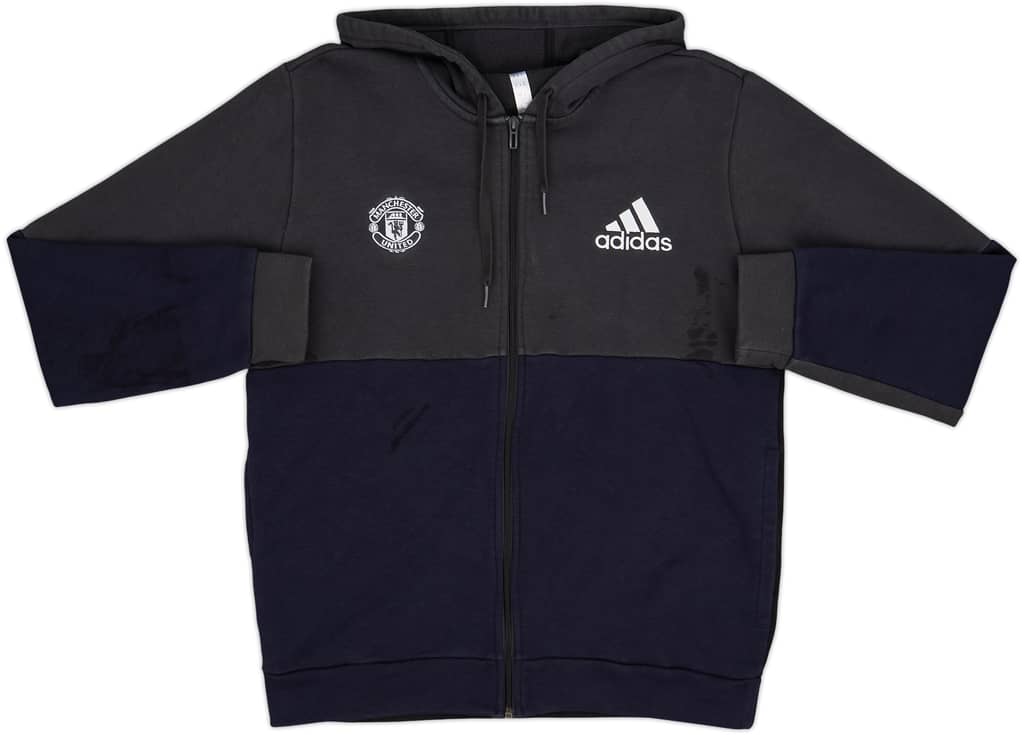 2019-20 Manchester United adidas Hooded Track Jacket - 8/10 - (M)