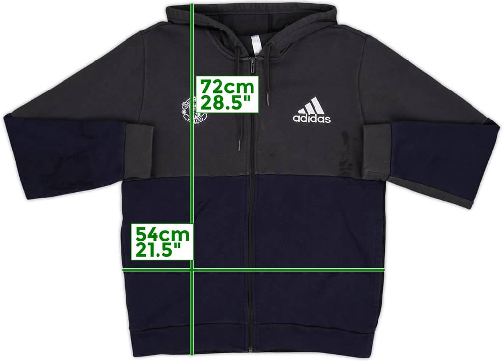 2019-20 Manchester United adidas Hooded Track Jacket - 8/10 - (M)