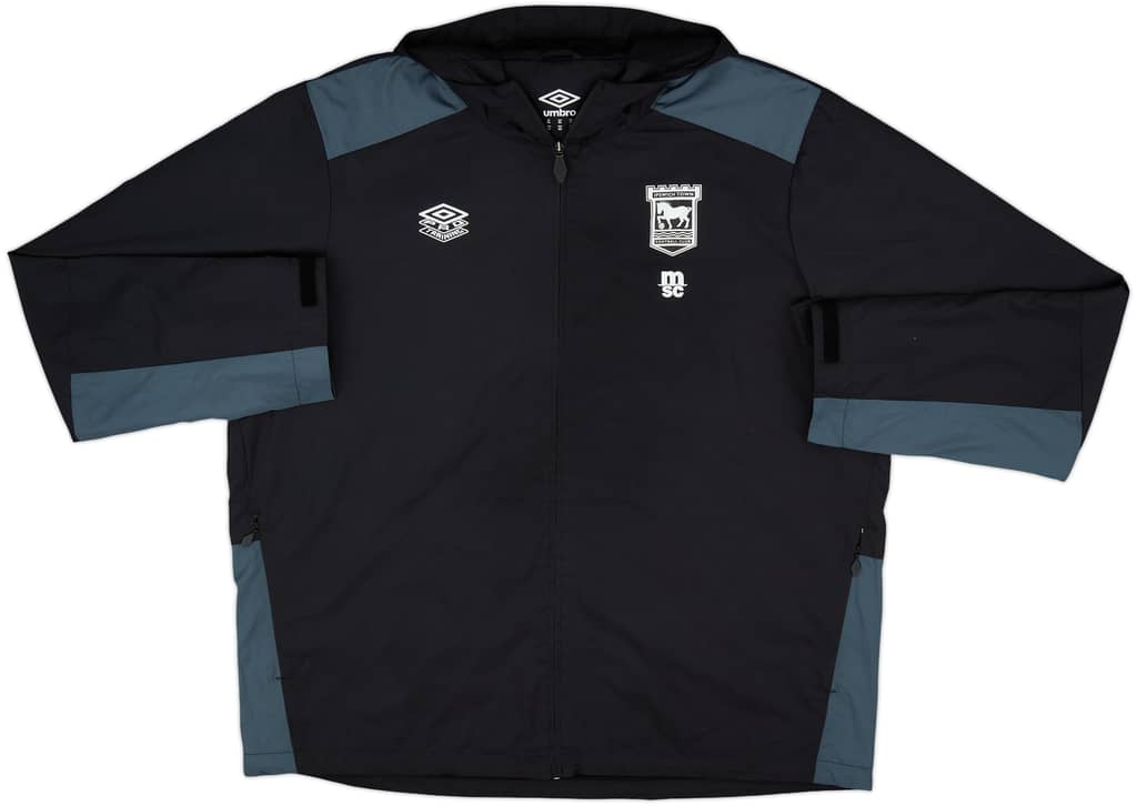 2022-23 Ipswich Umbro Hooded Track Jacket - 8/10 - (XXL)