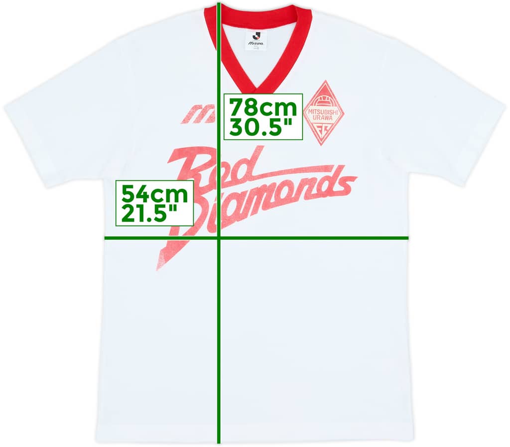 1993-94 Urawa Red Diamonds Mizuno Training Shirt - 6/10 - (L)