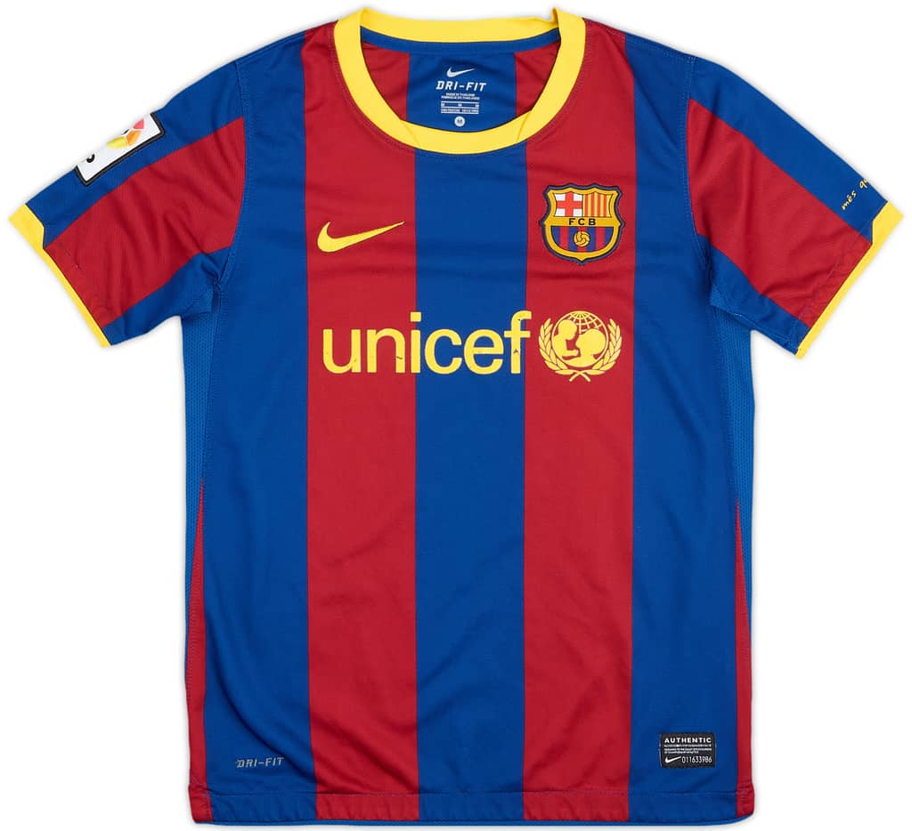 2010-11 Barcelona Home Shirt - 6/10 - (M.Boys)