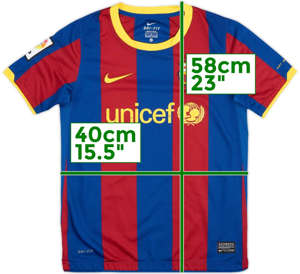 2010-11 Barcelona Home Shirt - 6/10 - (M.Boys)