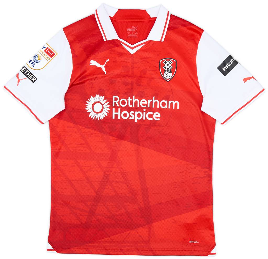 2023-24 Rotherham Match Issue Home Shirt Ferguson #17