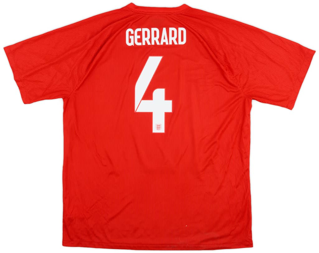 2014-15 England Away Shirt Gerrard #4 - 9/10 - (XXL)