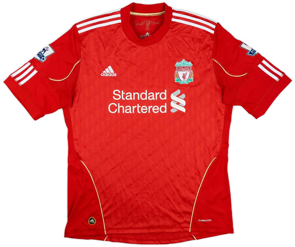 2010-12 Liverpool Home Shirt Carroll #9 - 6/10 - (L)