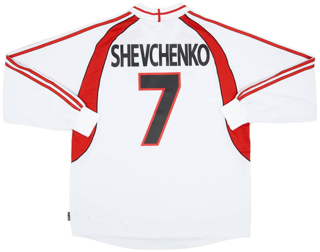 2000-02 AC Milan Away L/S Shirt Shevchenko #7 (XL)