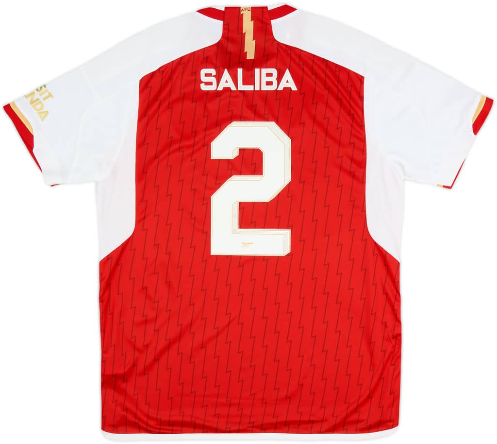2023-24 Arsenal Home Shirt Saliba #2 (XL)