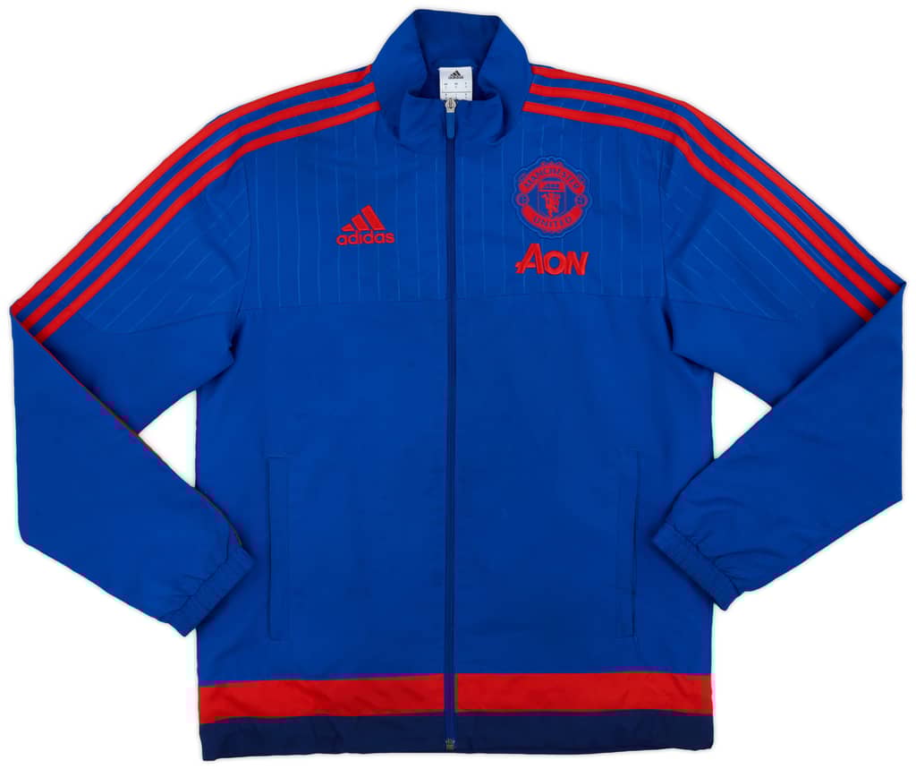 2015-16 Manchester United adidas Woven Track Jacket - 8/10 - (S)