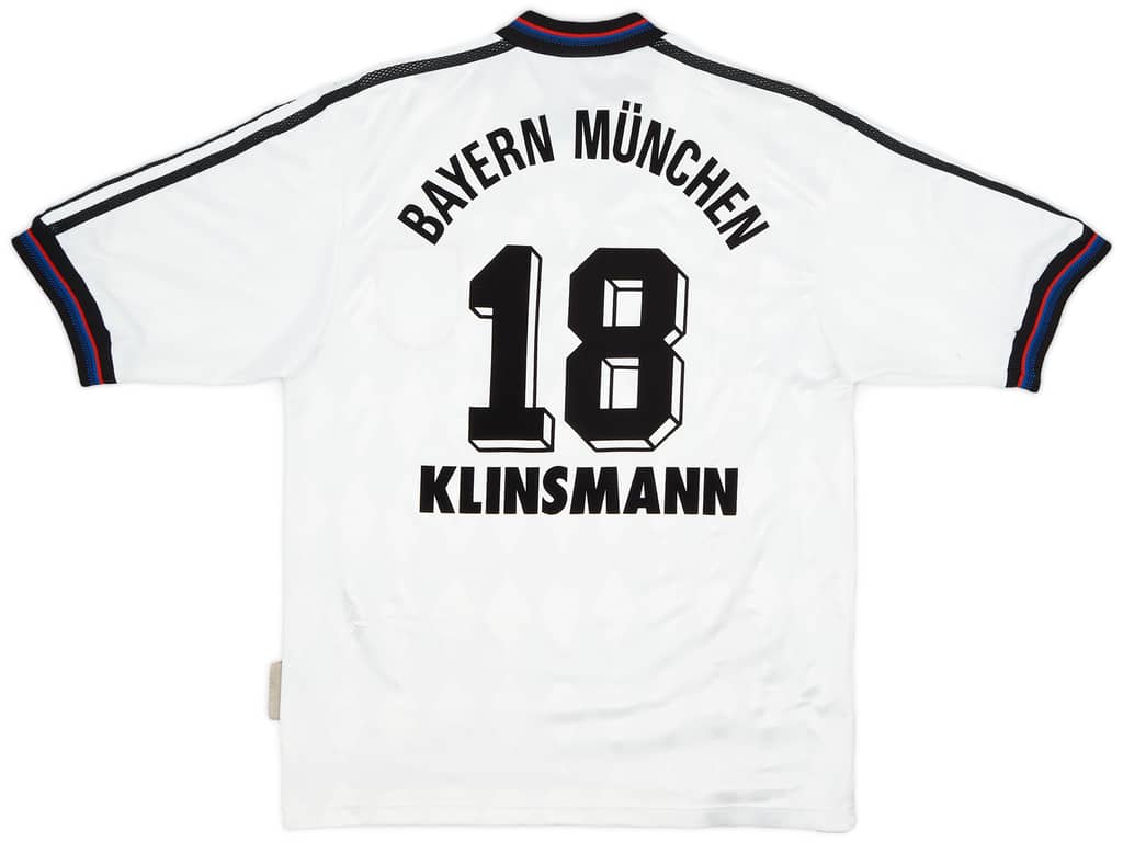 1996-98 Bayern Munich Away Shirt Klinsmann #18 - 8/10 - (S)