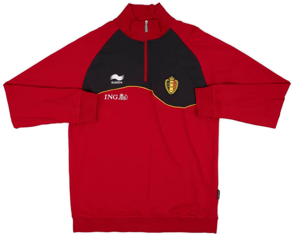 2012-13 Belgium Burrda 1/4 Zip Drill Top - 9/10 - (XXL)