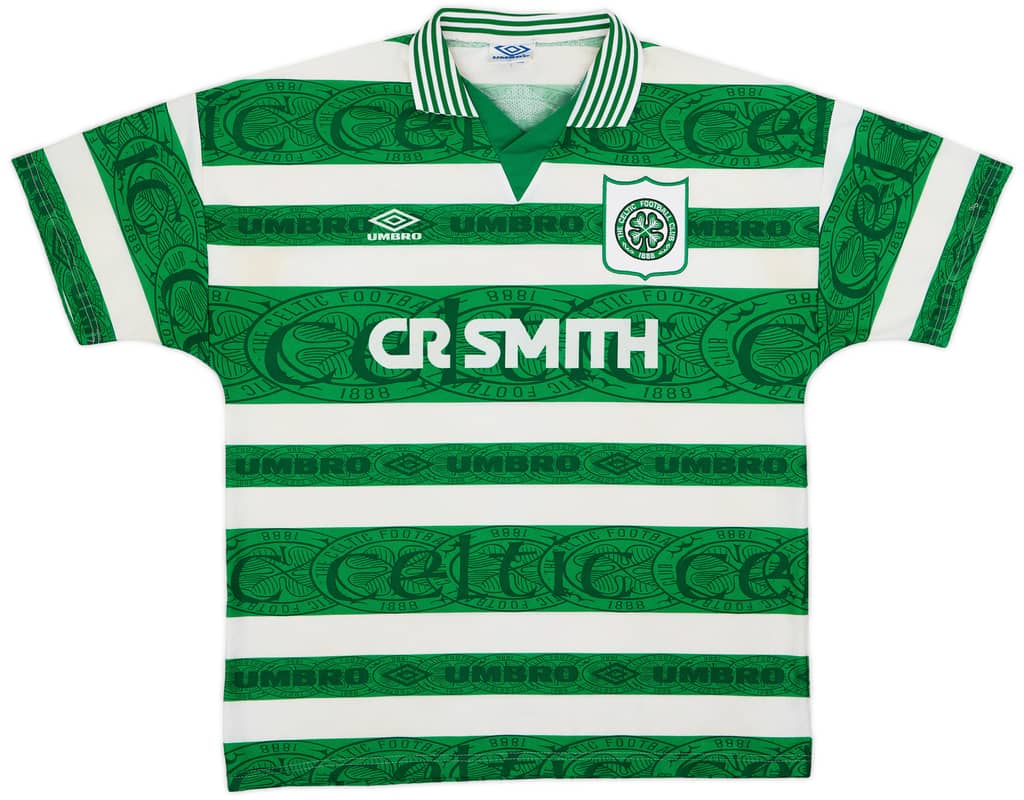 1995-97 Celtic Home Shirt - 9/10 - (XL)