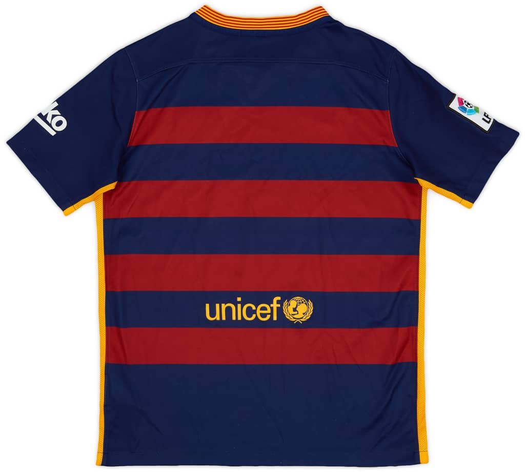 2015-16 Barcelona Home Shirt - 8/10 - (XL.Boys)