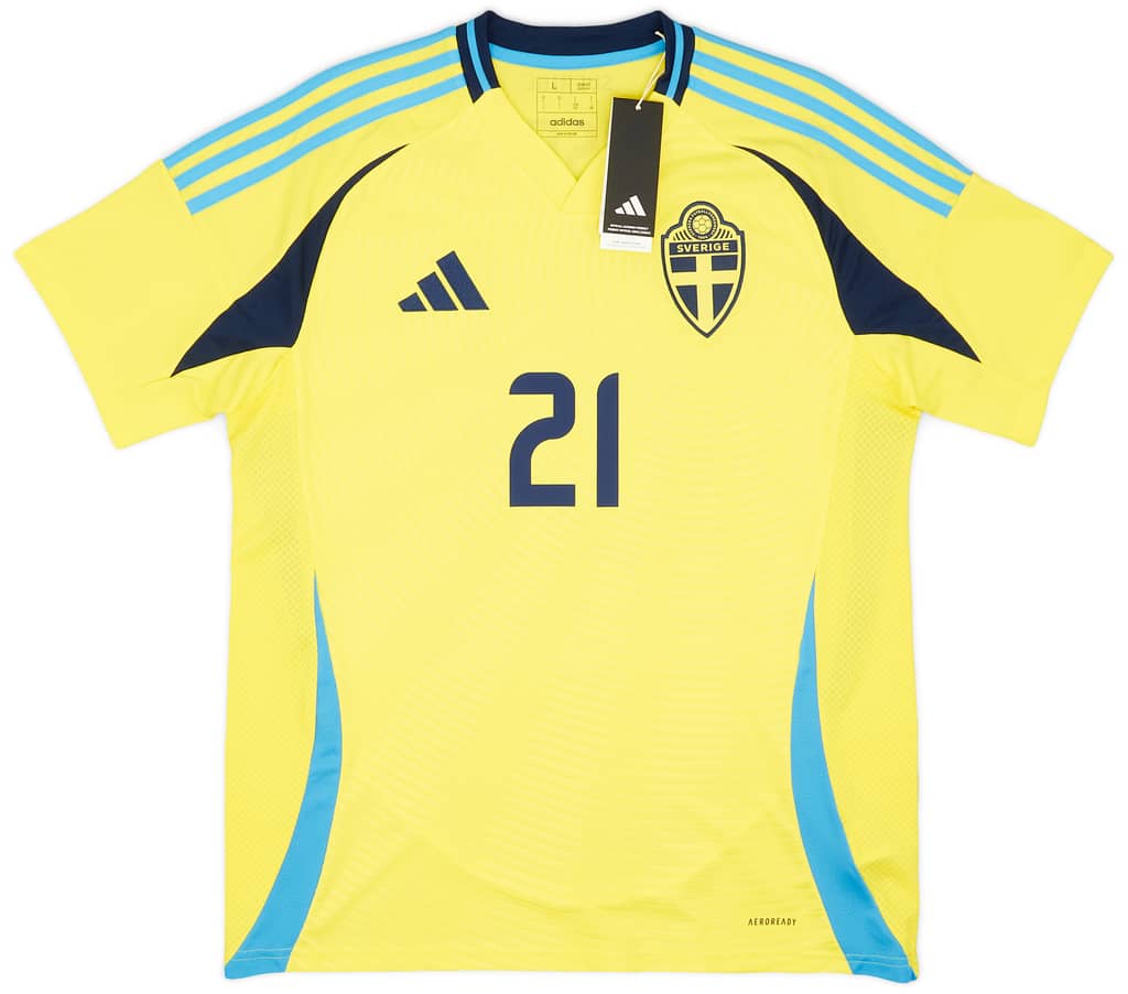 2024-25 Sweden Home Shirt Kulusevski #21