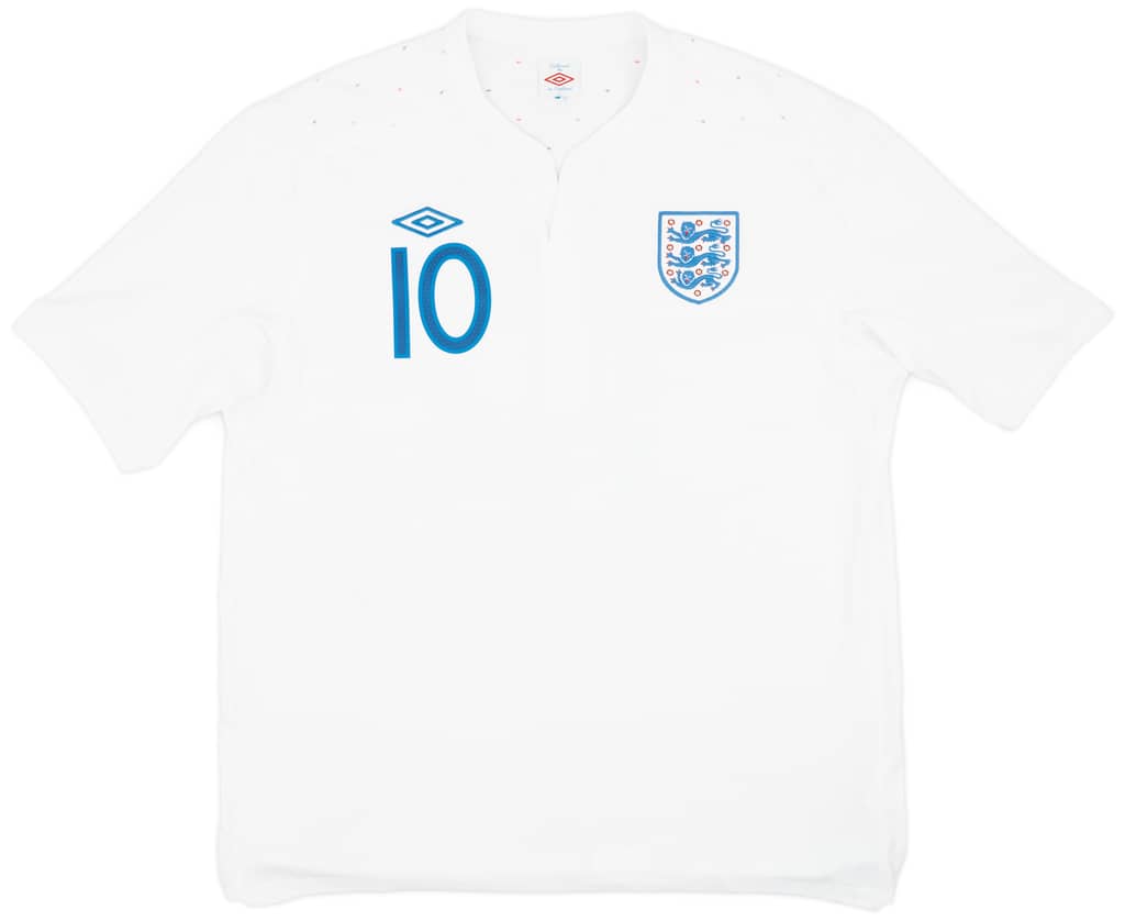 2010-11 England Home Shirt Rooney #10 - 8/10 - (XXL)