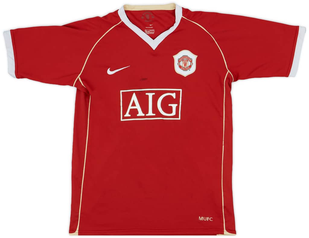 2006-07 Manchester United Home Shirt - 4/10 - (XL.Boys)