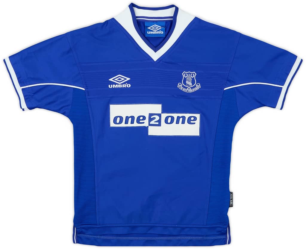 1999-00 Everton Home Shirt - 9/10 - (M.Boys)