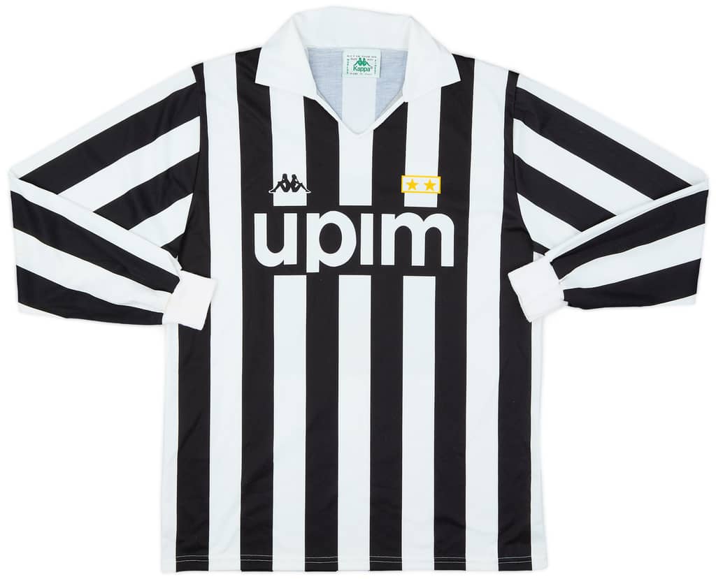 1989-90 Juventus Basic Home L/S Shirt - 8/10 - (L)