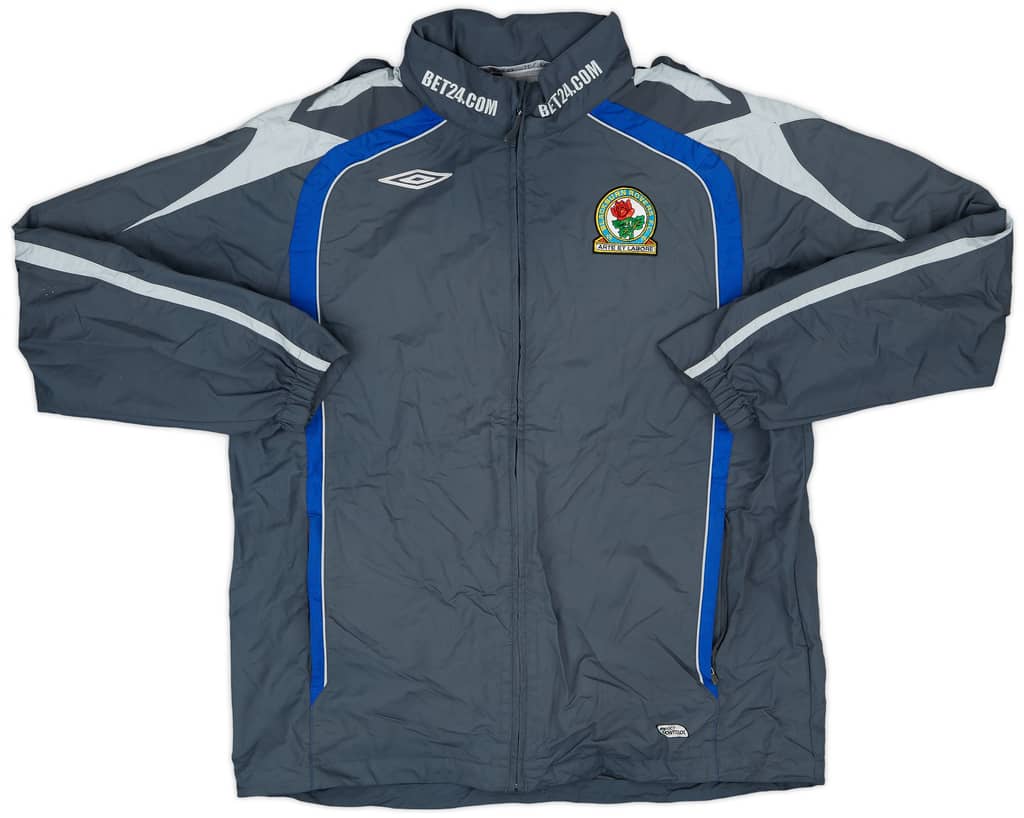 2007-08 Blackburn Rovers Umbro Hooded Rain Jacket - 7/10 - (L)