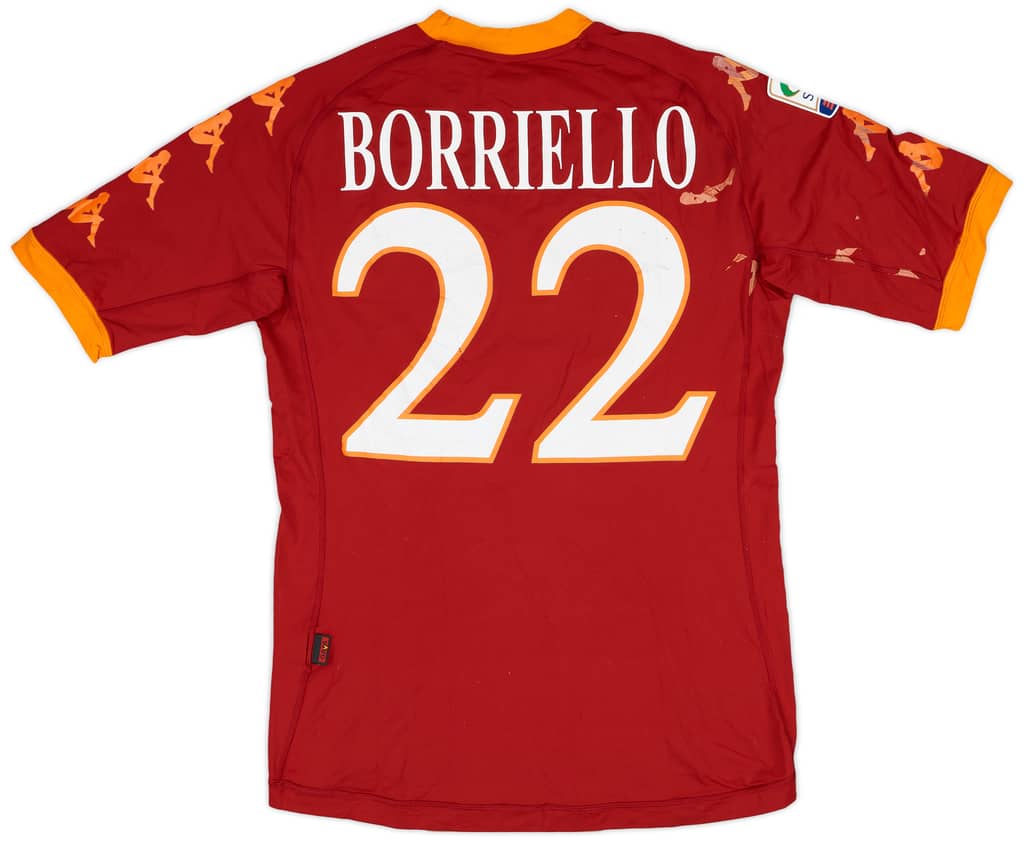 2010-11 Roma Home Shirt Borriello #22 - 4/10 - (XL)