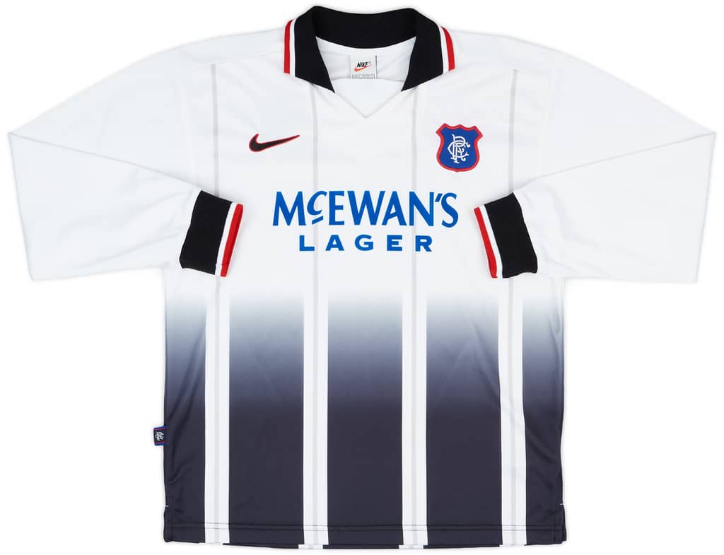 1997-99 Rangers Player Issue Away L/S Shirt Gattuso #22 - 9/10 - (S)