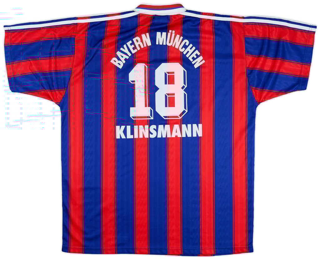 1995-97 Bayern Munich Home Shirt Klinsmann #18 - 8/10 - (XL)