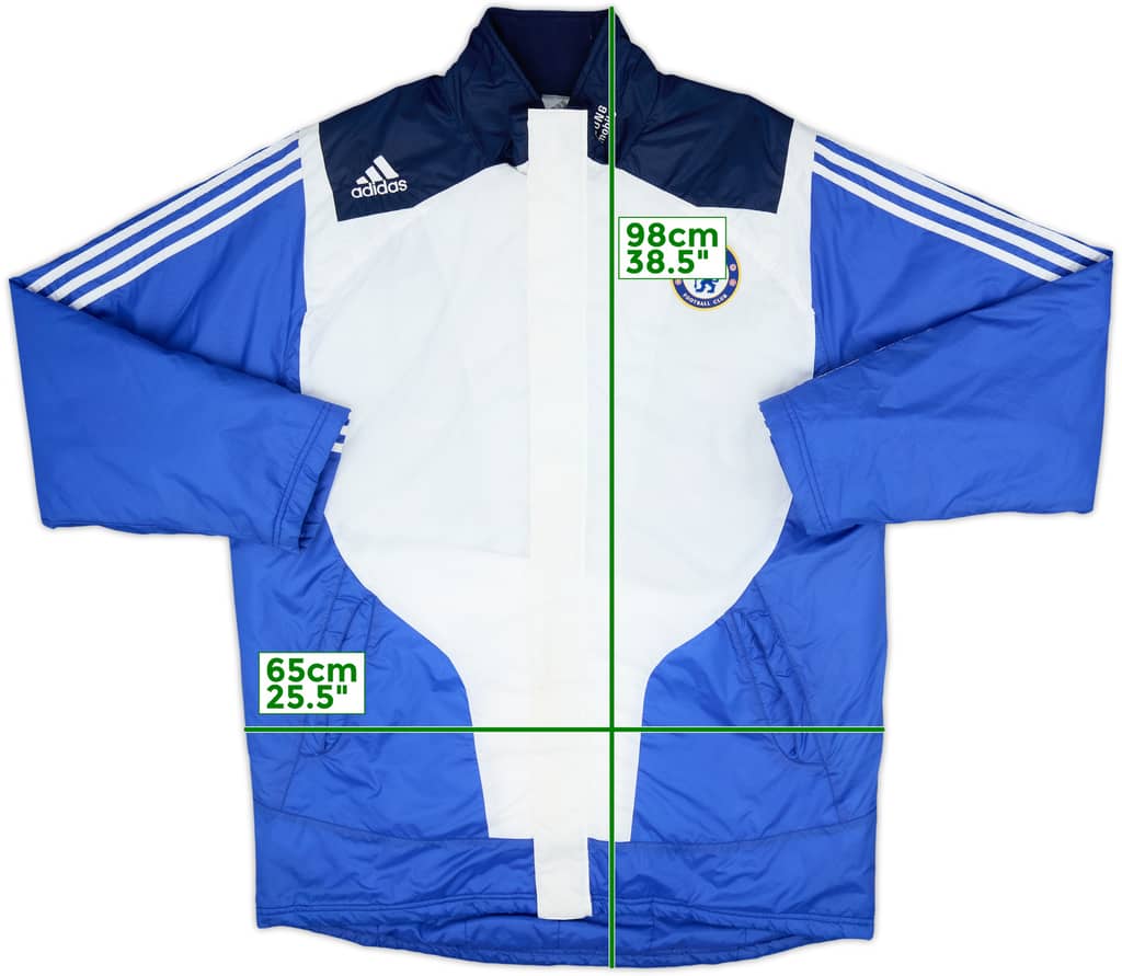 2007-08 Chelsea adidas Padded Bench Coat - 8/10 - (L)