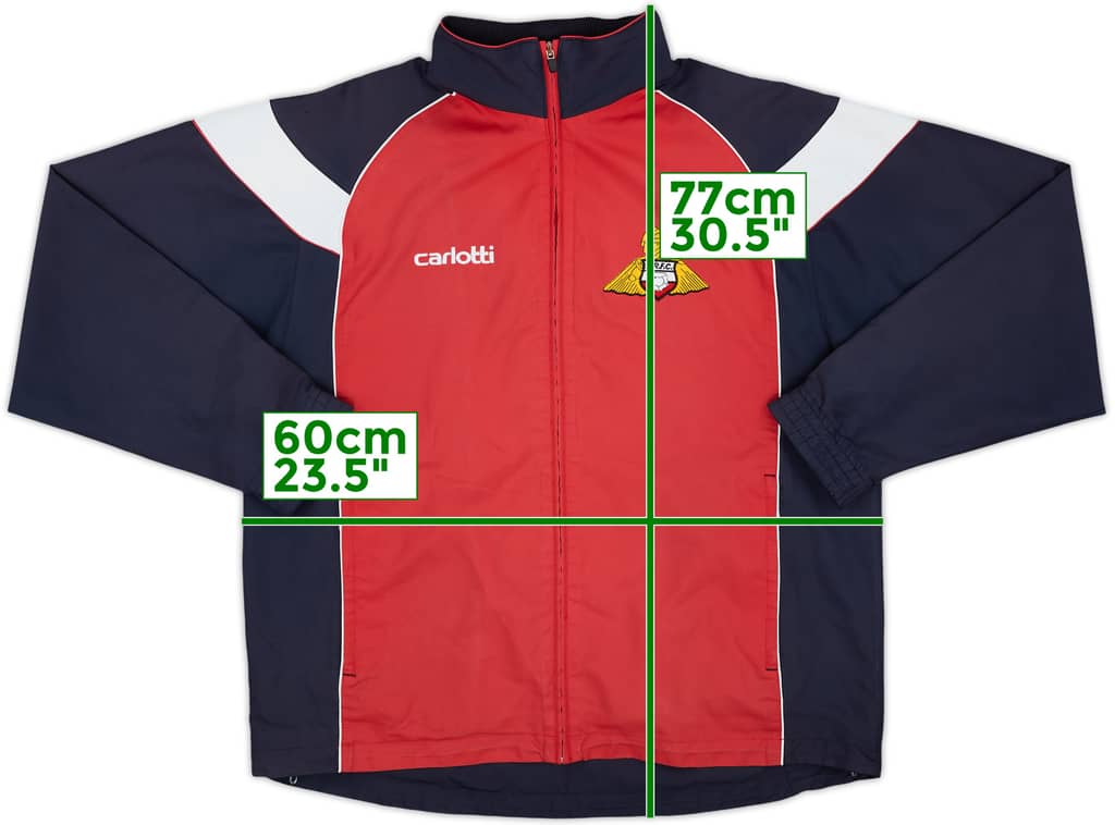 2005-06 Doncaster Rovers Carlotti Hooded Track Jacket - 8/10 - (M)