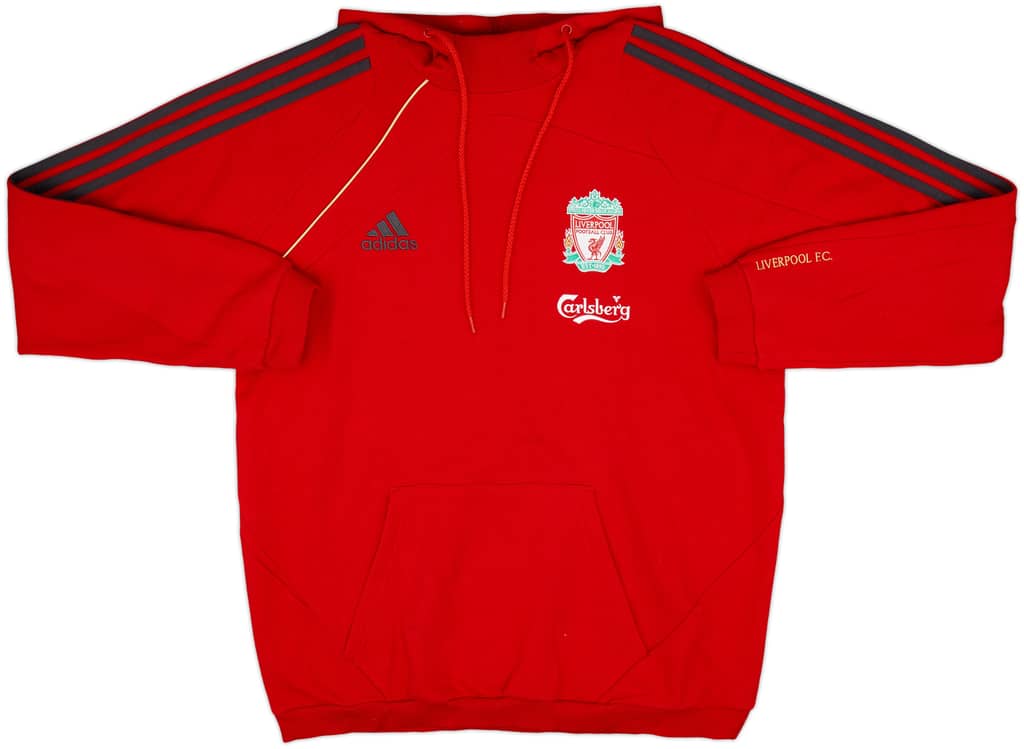 2009-10 Liverpool adidas Hooded Top - 10/10 - (L)