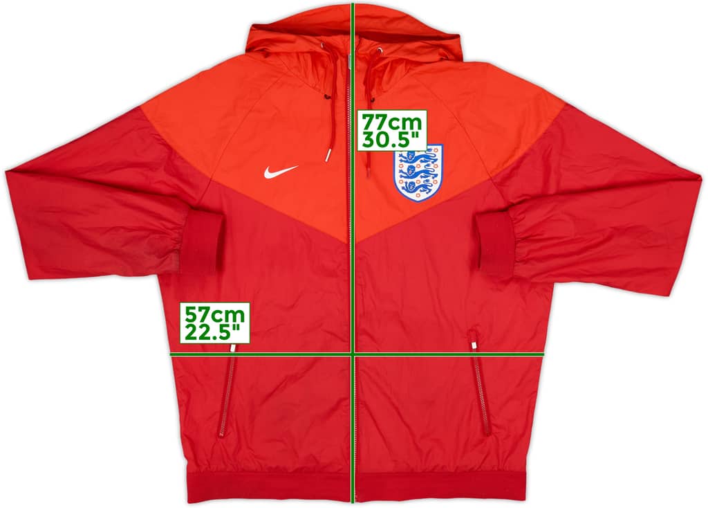 2013-14 England Nike Hooded Track Jacket - 8/10 - (L)