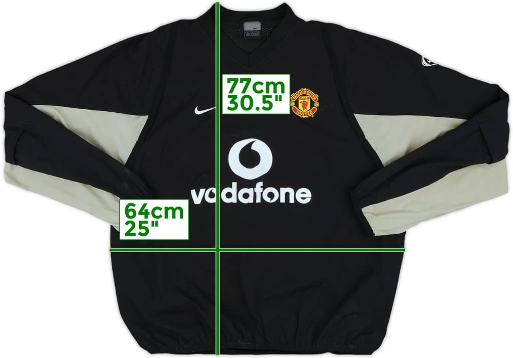 2002-03 Manchester United Nike Drill Top - 8/10 - (L)