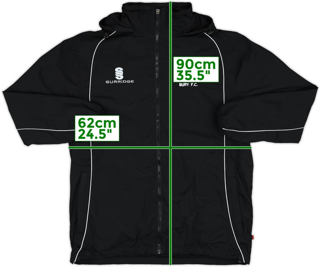 2007-08 Bury Surridge Hooded Rain Jacket - 8/10 - (M)
