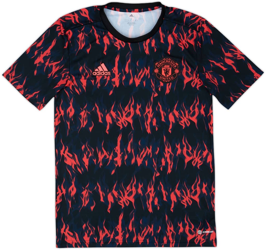 2021-22 Manchester United adidas Training Shirt - 10/10 - (S)