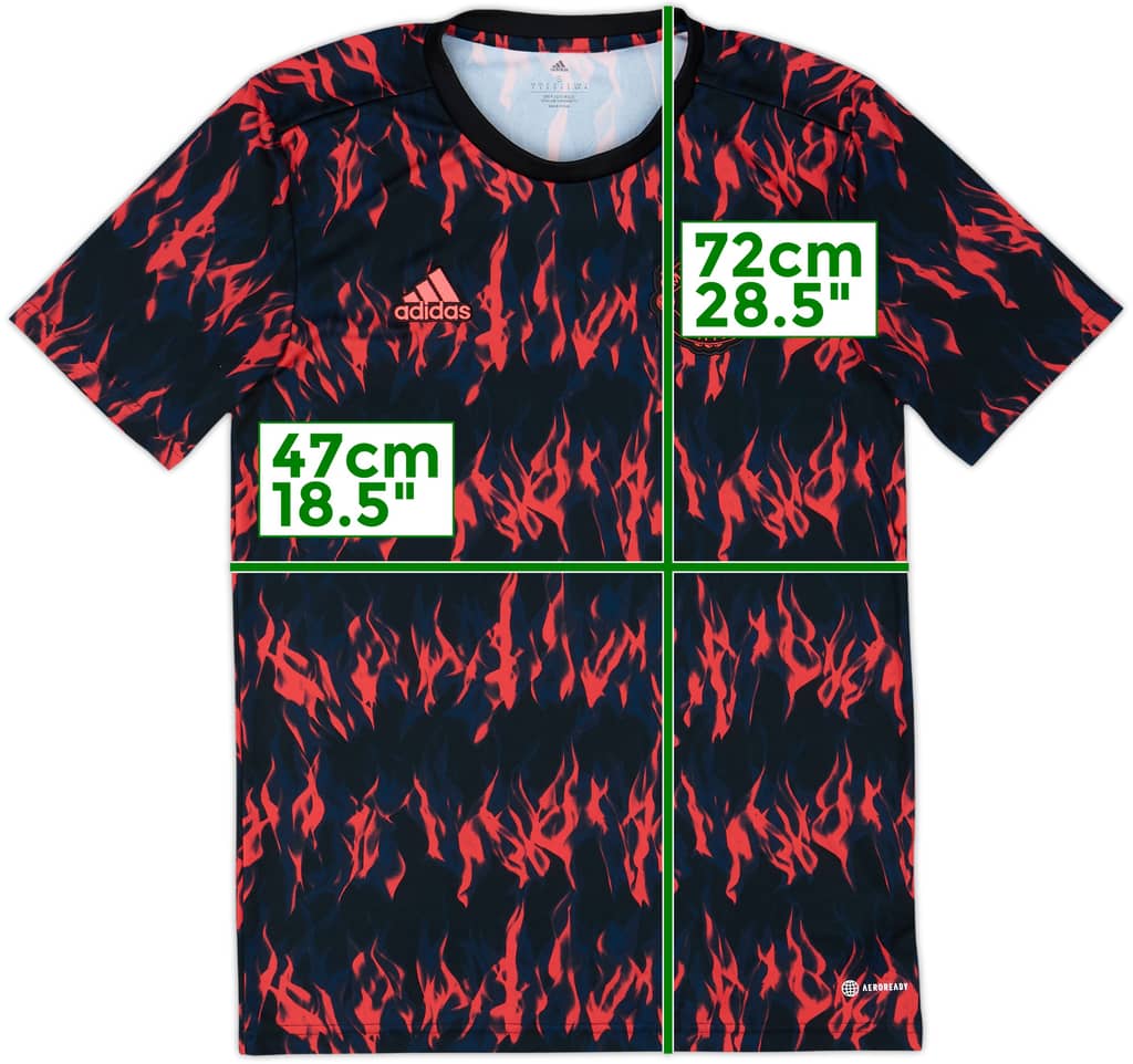 2021-22 Manchester United adidas Training Shirt - 10/10 - (S)