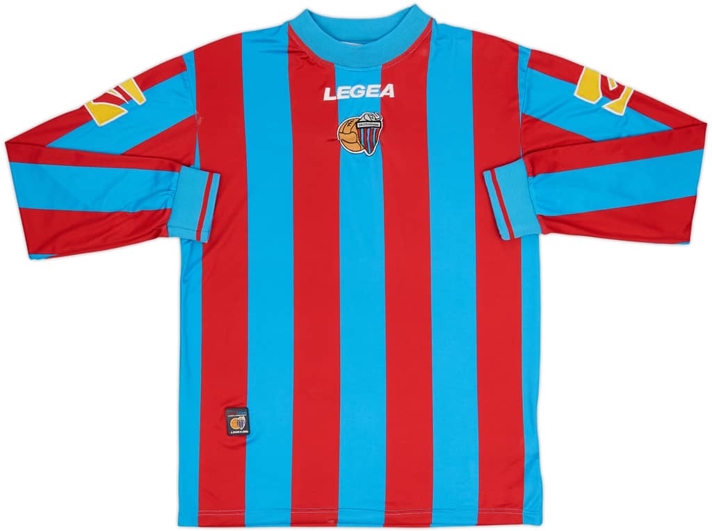 2008-10 Catania Home L/S Shirt - 8/10 - (L)