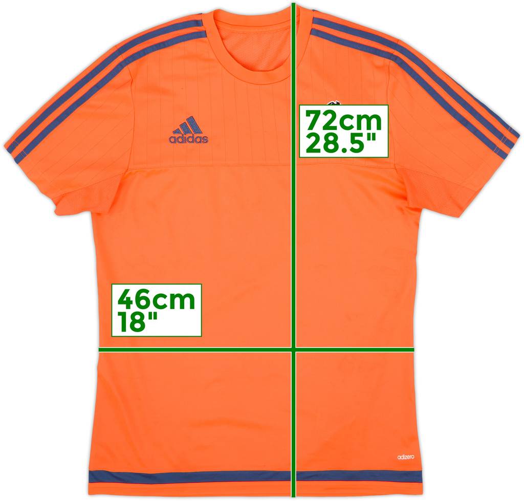 Camiseta adidas de entrenamiento del Valencia 2015-16 - 6/10 - (M)