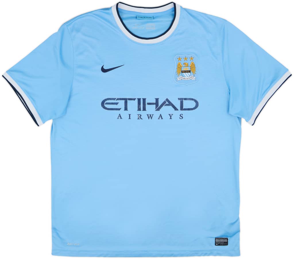 2013-14 Manchester City Home Shirt - 5/10 - (XL)