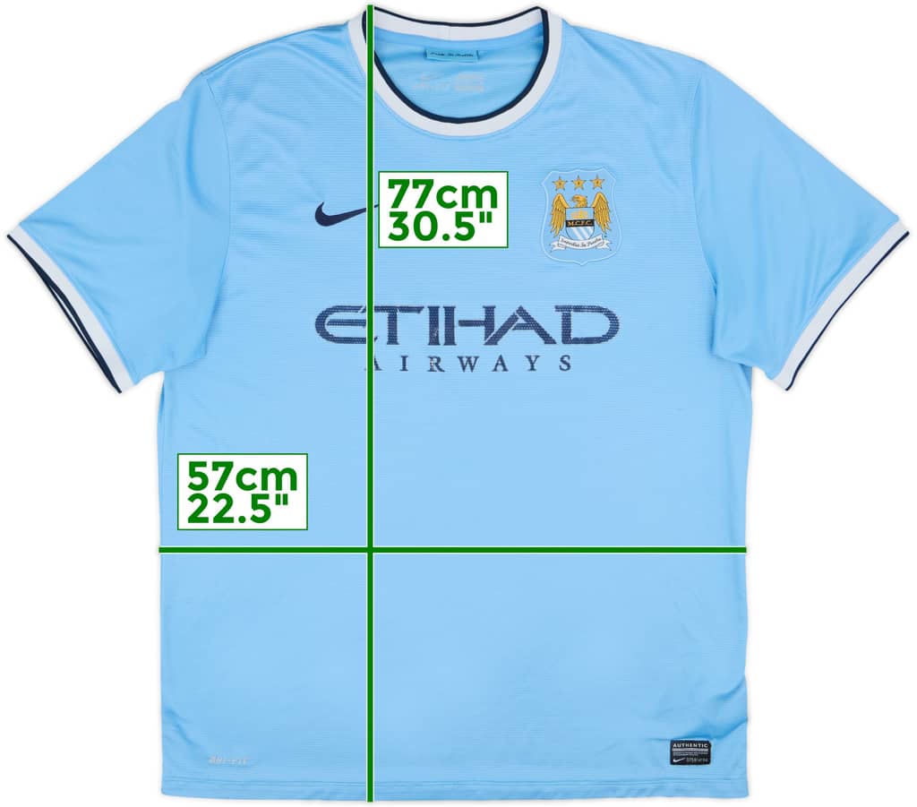 2013-14 Manchester City Home Shirt - 5/10 - (XL)