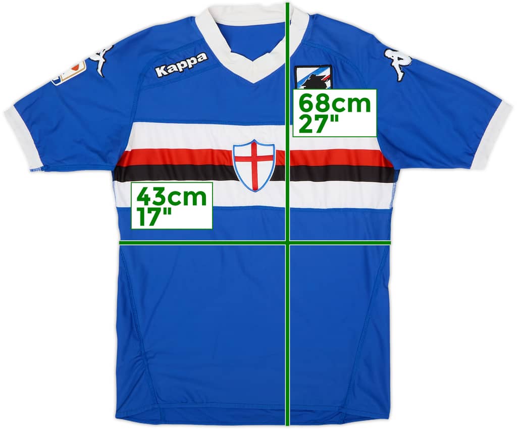 Camiseta de local del Sampdoria 2010-11 - 7/10 - (XS)