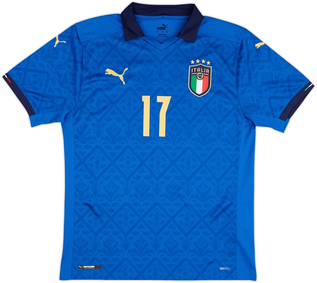 2020-21 Italy Home Shirt Immobile #17 - 8/10 - (S)