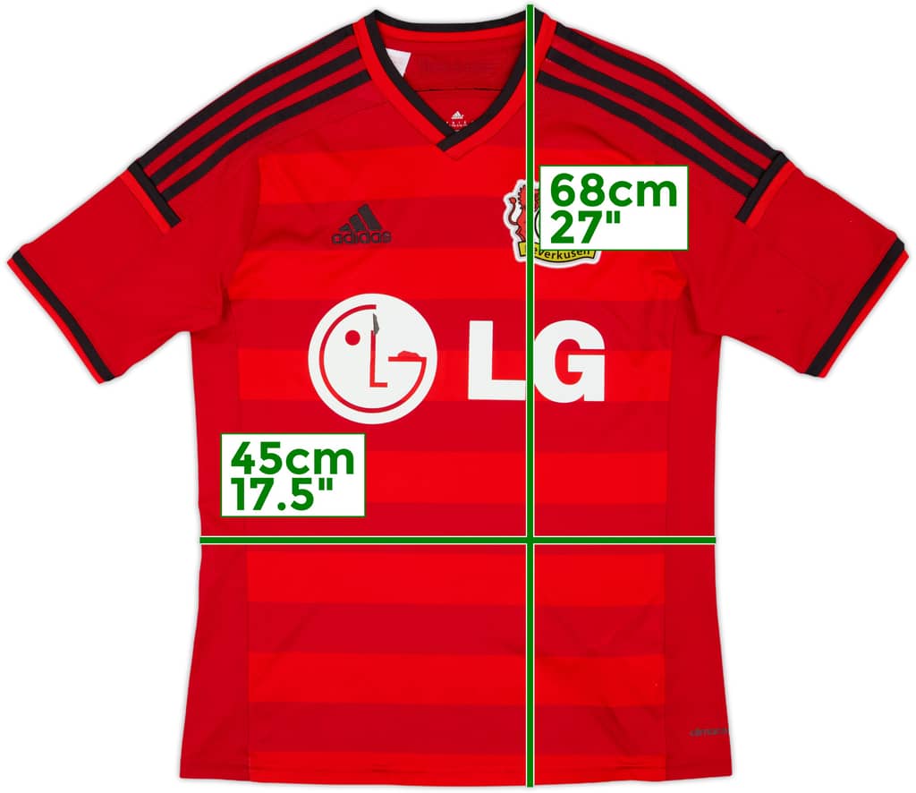 2014-15 Bayer Leverkusen Home Shirt - 5/10 - (XL.Boys)