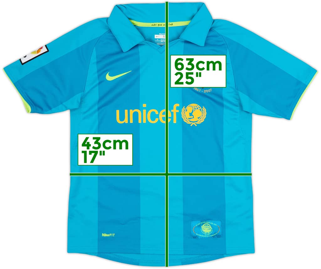 2007-09 Barcelona Away Shirt - 9/10 - (M.Boys)