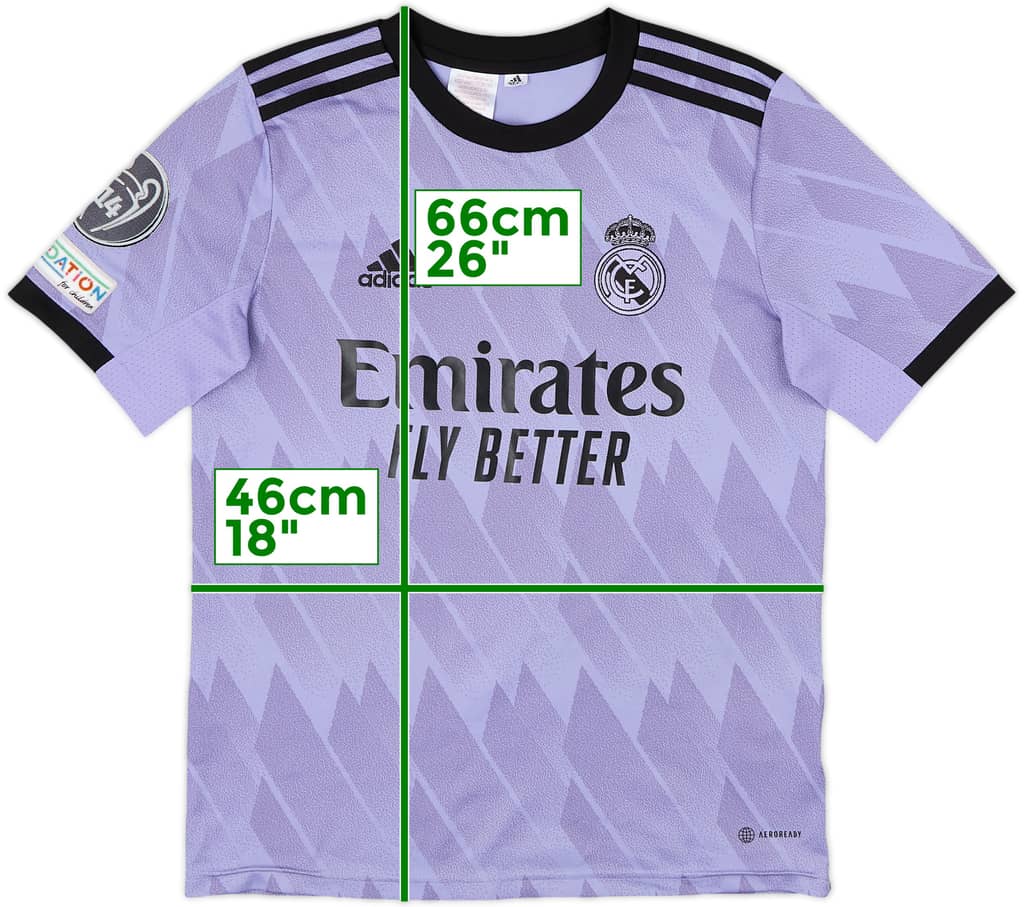 2022-23 Real Madrid Away Shirt - 8/10 - (XL.Boys)