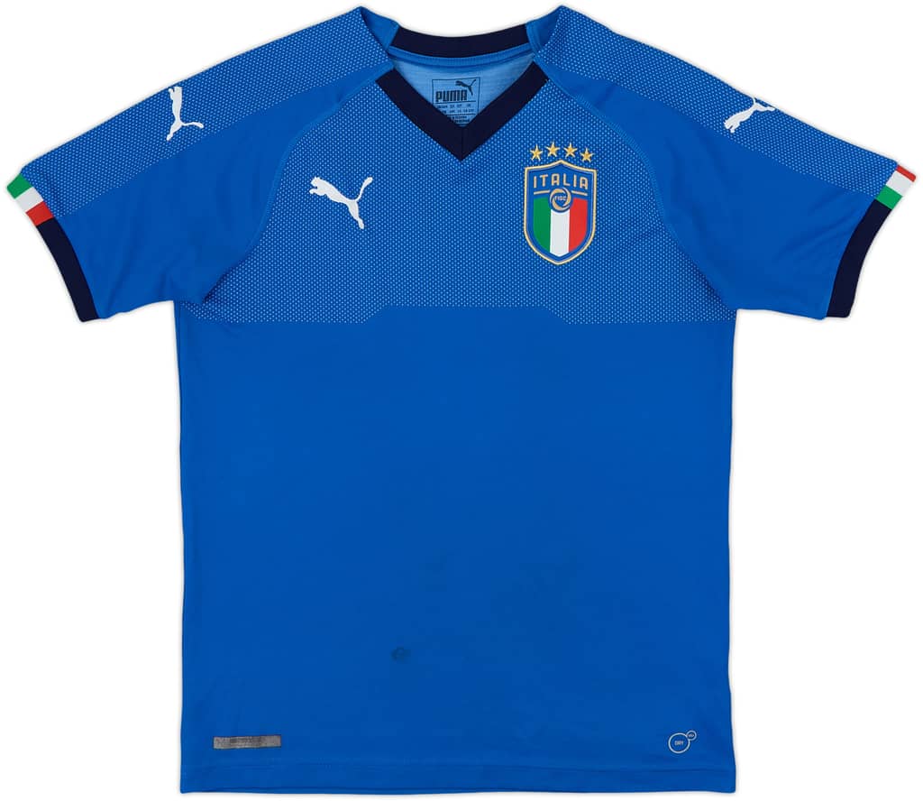 2018-19 Italy Home Shirt - 6/10 - (L.Boys)