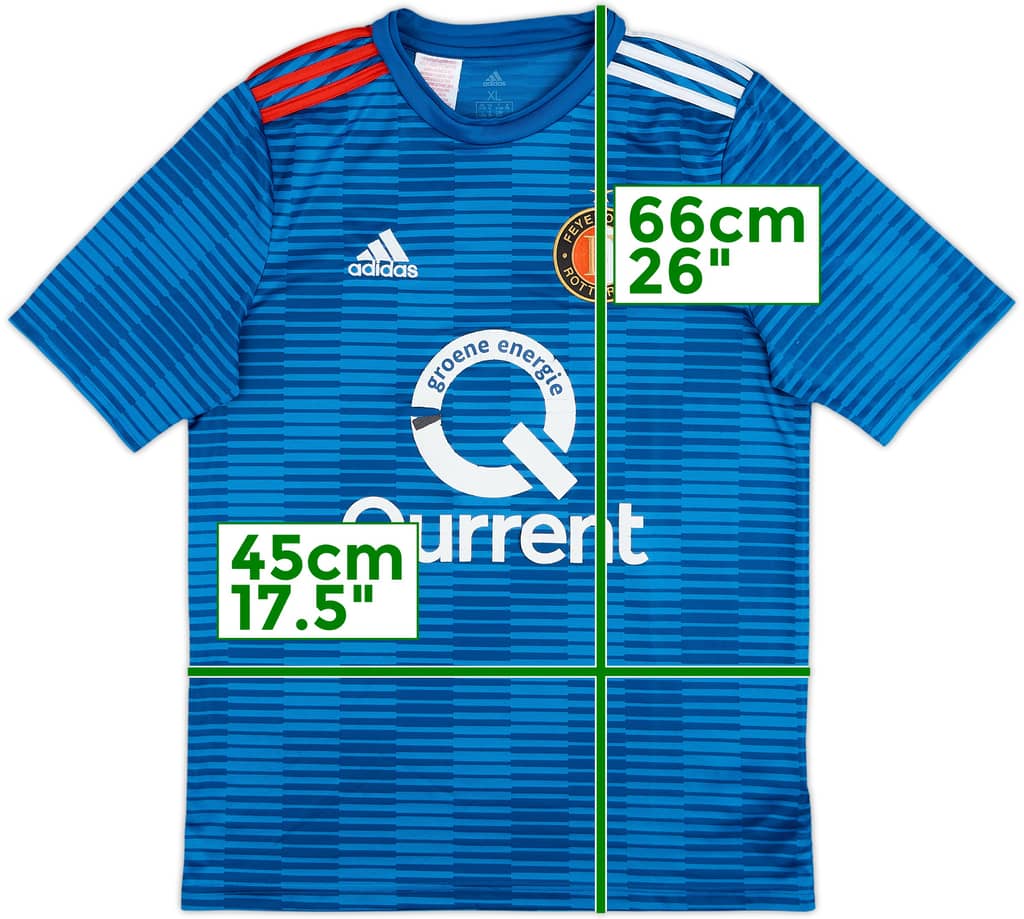 Camiseta de visitante del Feyenoord 2018-19 - 5/10 - (Niños XL)