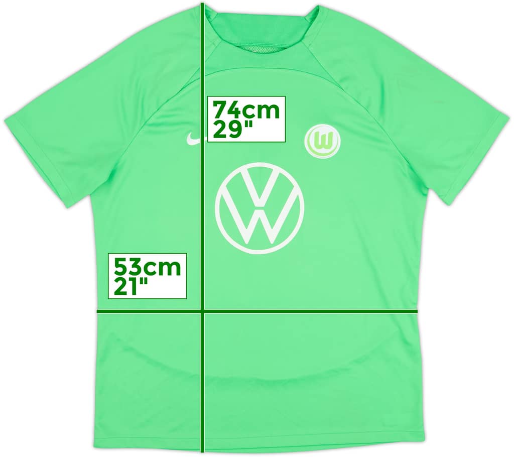 Camiseta Nike de entrenamiento del Wolfsburg 2022-23 - 8/10 - (XL)