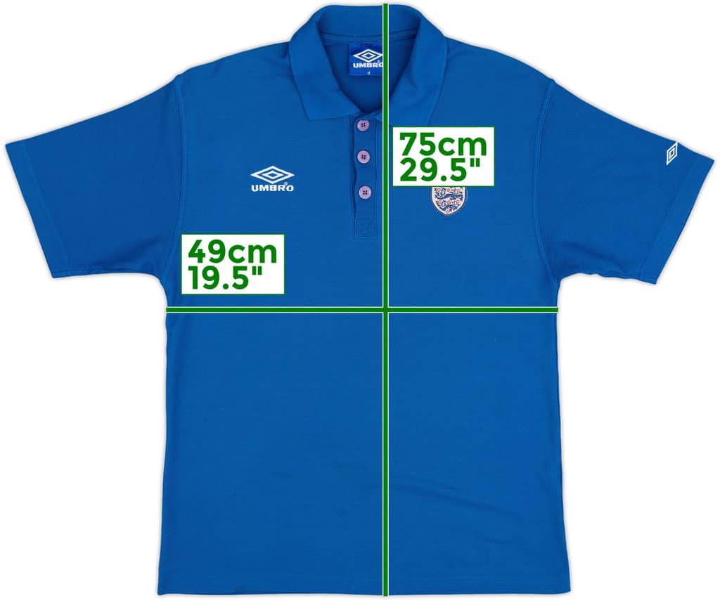 Polo Umbro de Inglaterra 1999-01 - 6/10 - (M)