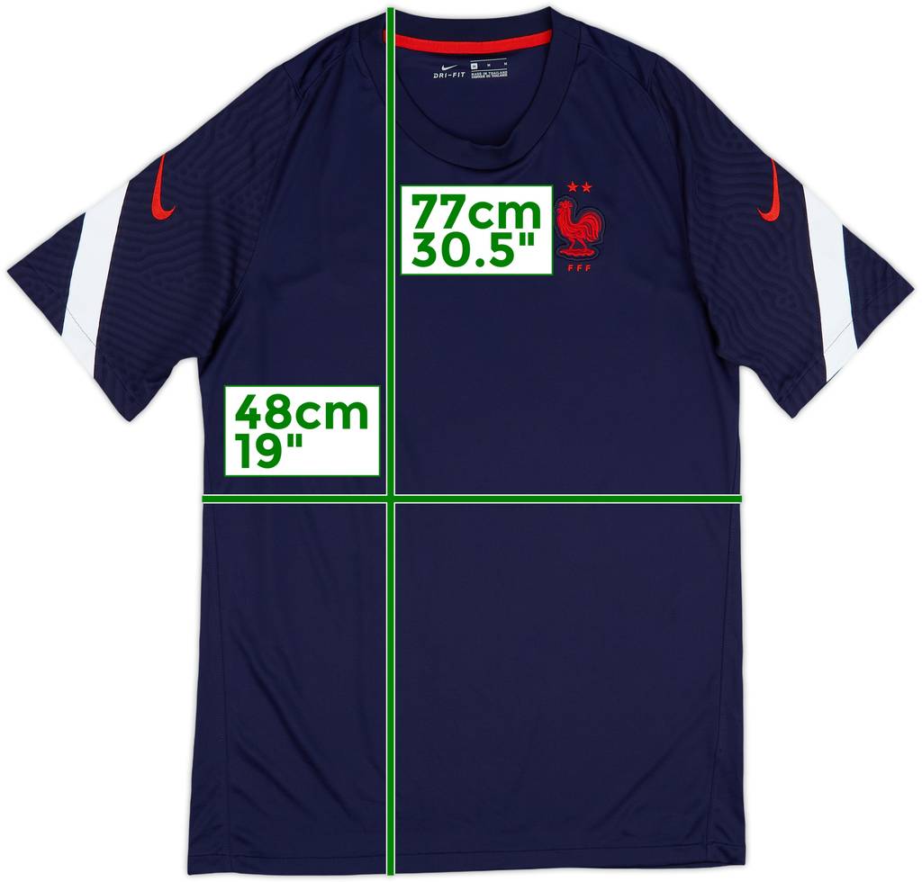Camiseta Nike de entrenamiento de Francia 2020-21 - 8/10 - (M)