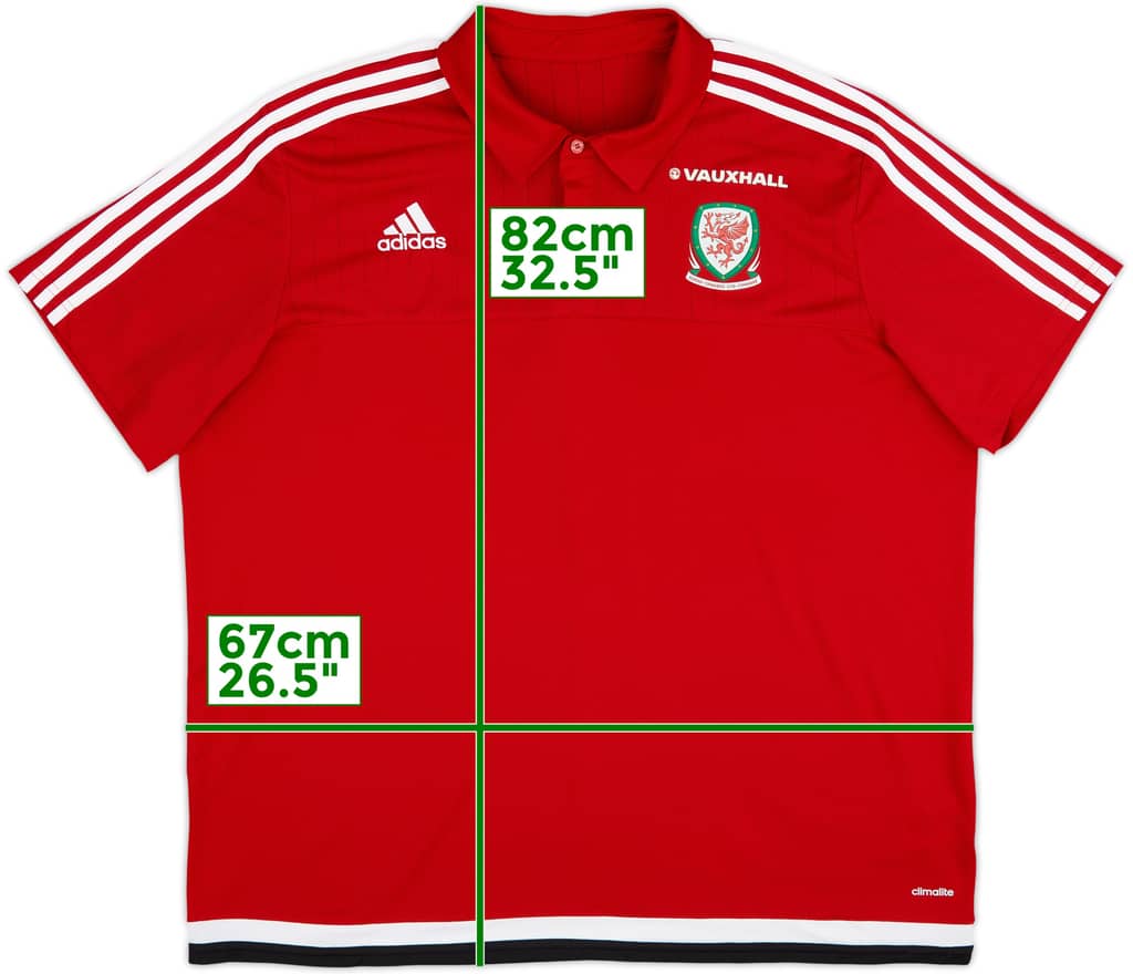 2016-18 Wales adidas Polo Shirt - 10/10 - (XXL)