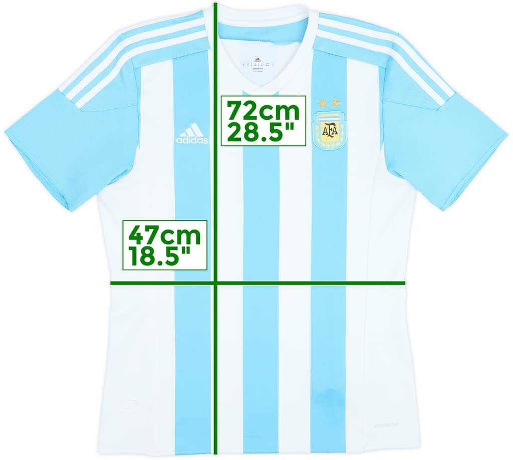 Camiseta de local de Argentina 2015-16 - 8/10 - (M)