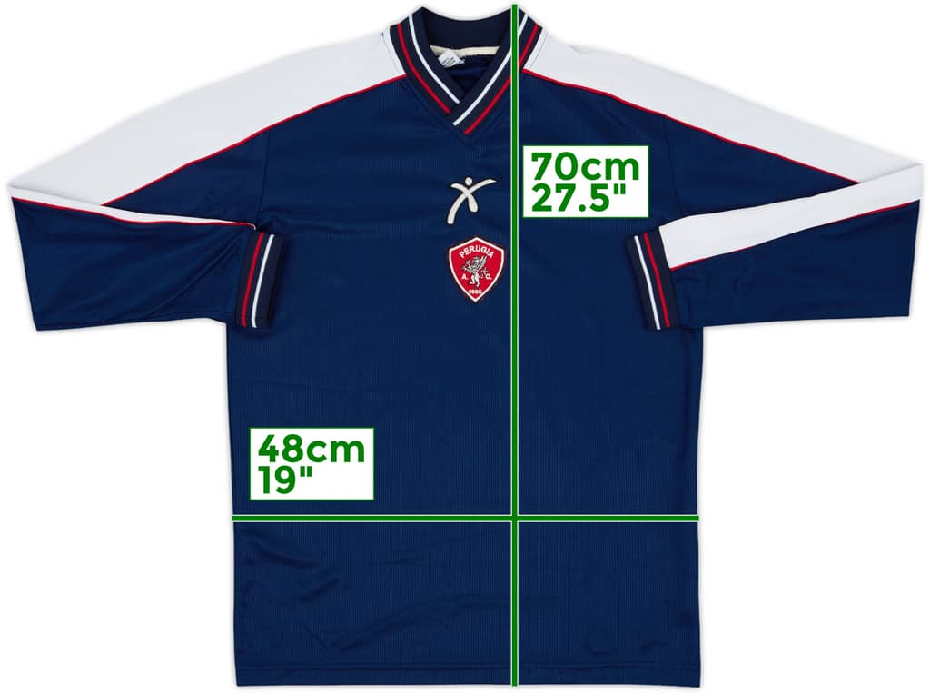 1999-00 Perugia Galex Training L/S Shirt - 8/10 - (S)
